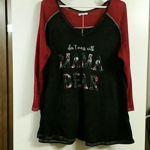 Maurices Baseball Tee Super Cute XXL